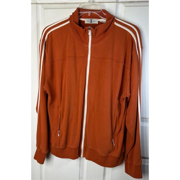 Eight Eight Other - Eight Eight Sweat Jacket Men's XL Burnt Orange Long Sleeve Athletic Full Zip